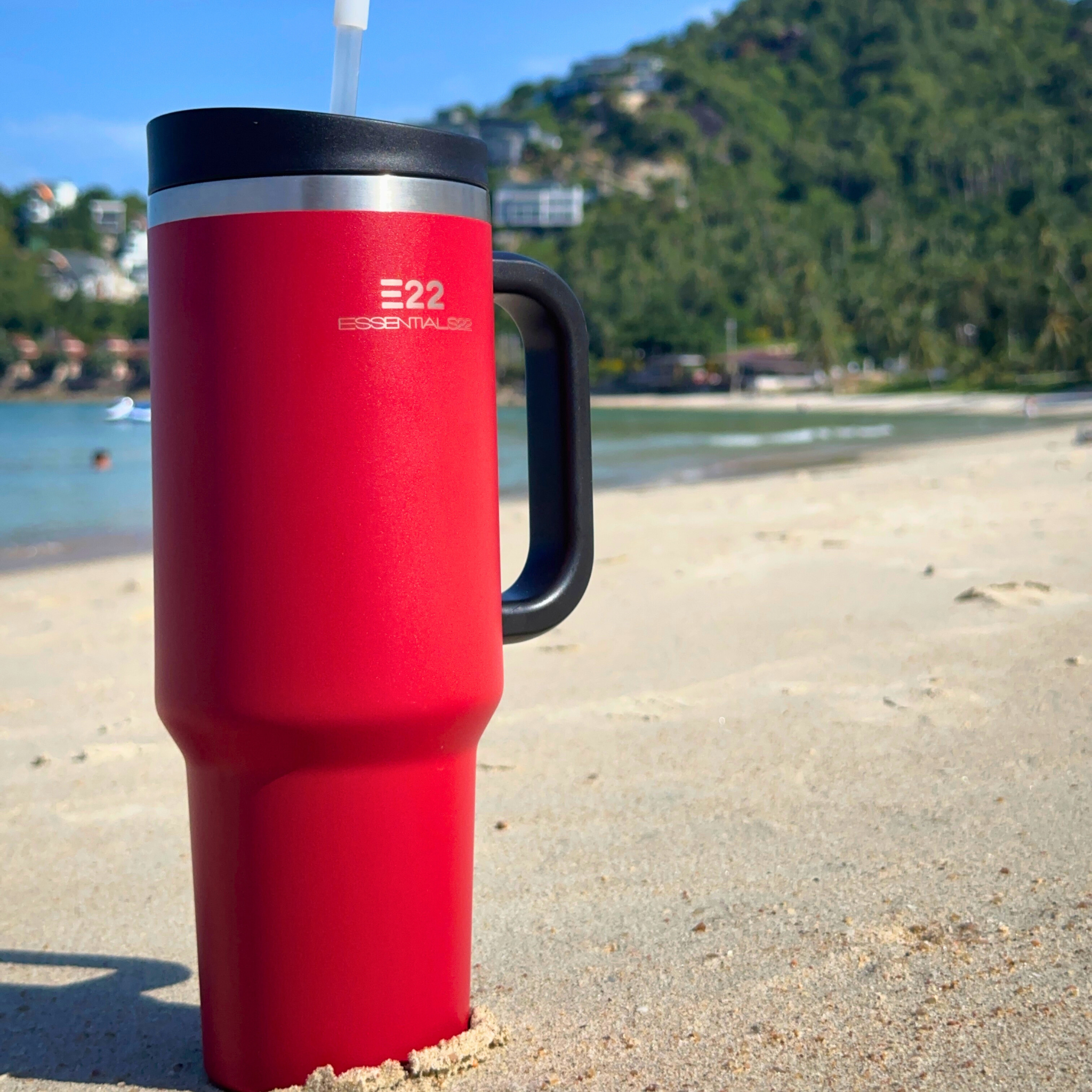 40oz Multi-Function Stainless Steel Tumbler - Sip or Straw, Your Choice